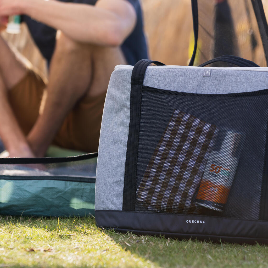 40-litre picnic bag - 2 compartments - soft isothermal cooler bag