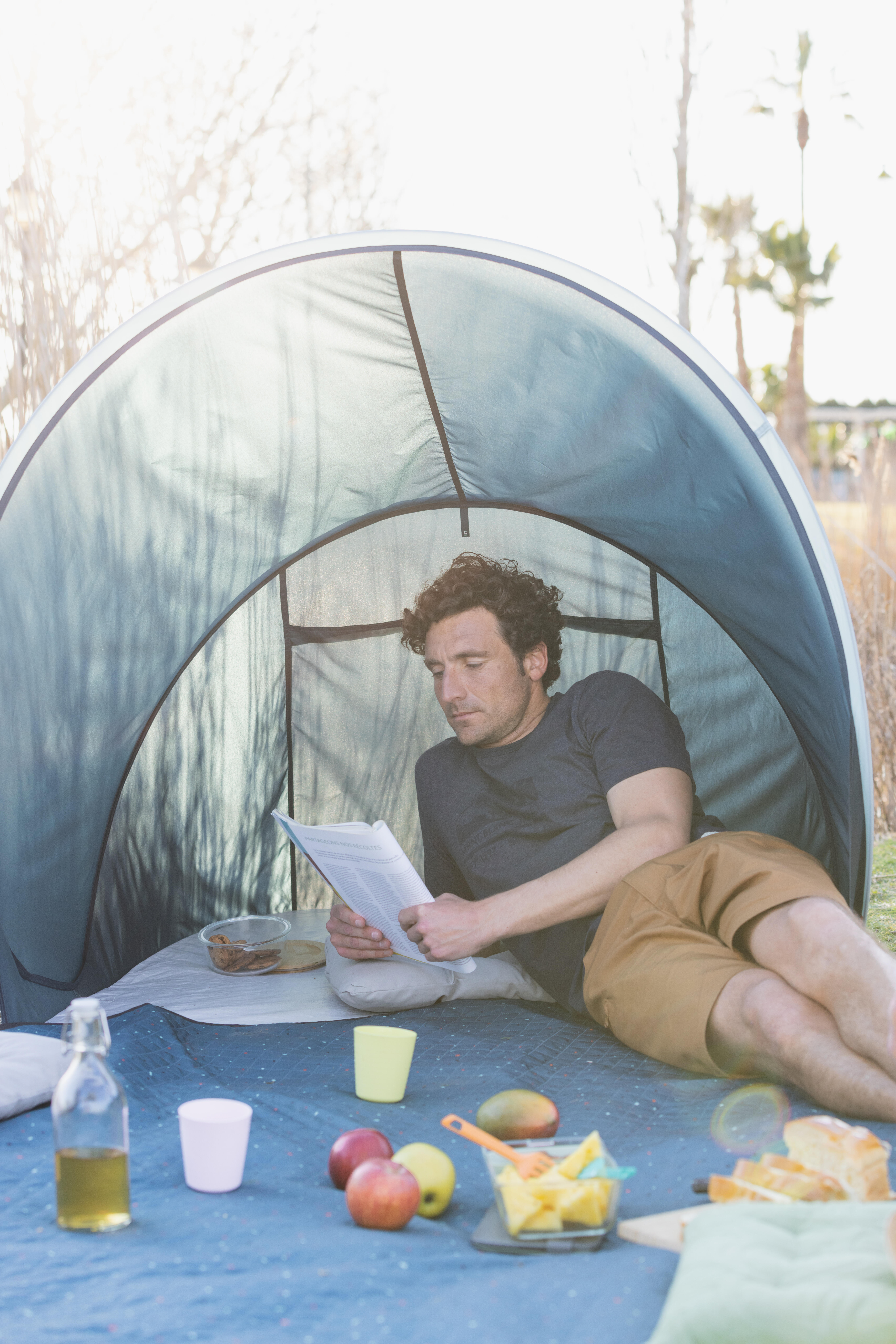 Comfort blanket for picnics and camping 170 x 140 cm