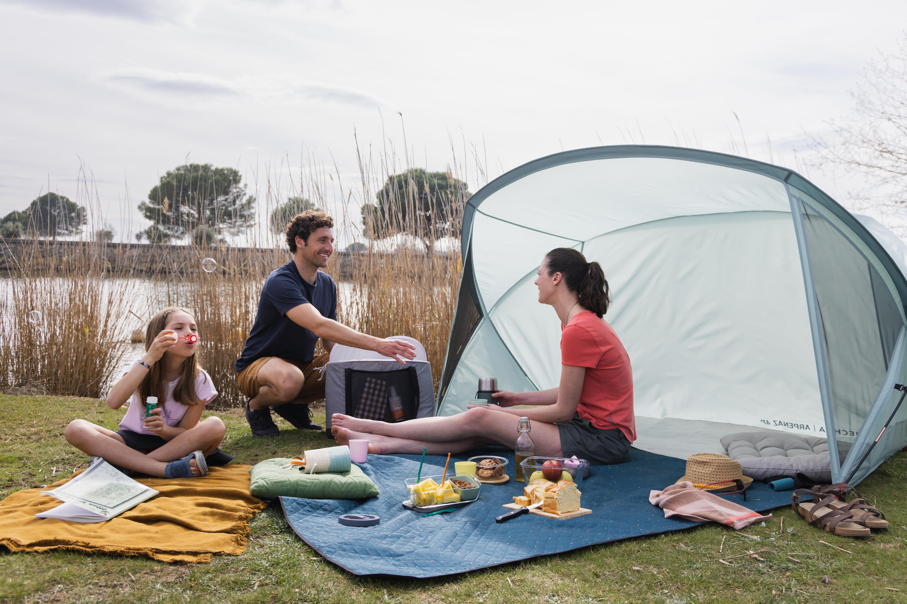 Abri à arceaux de camping - 4 places - Arpenaz 4P 12/16