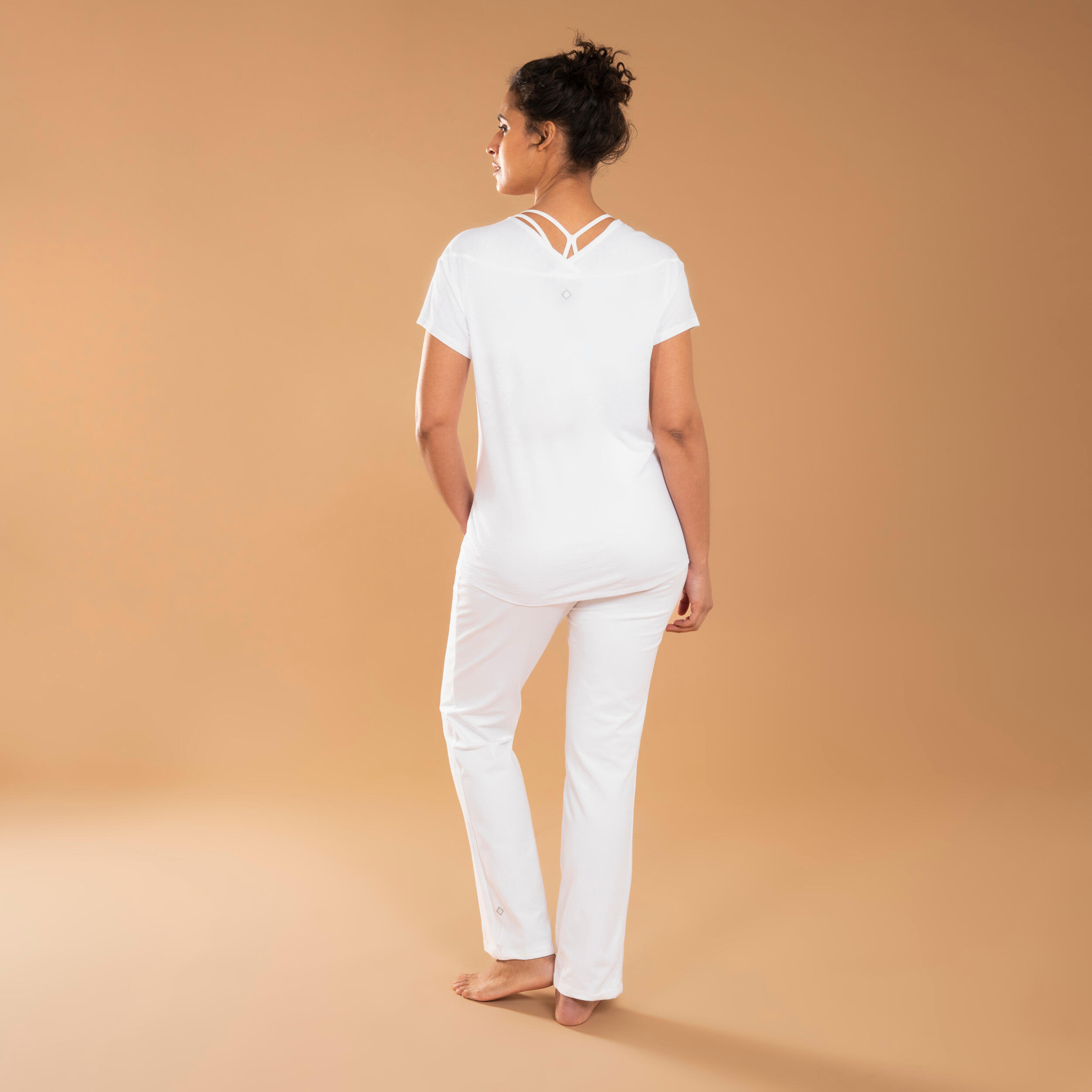 Women's Gentle Yoga T-Shirt - White 4/5