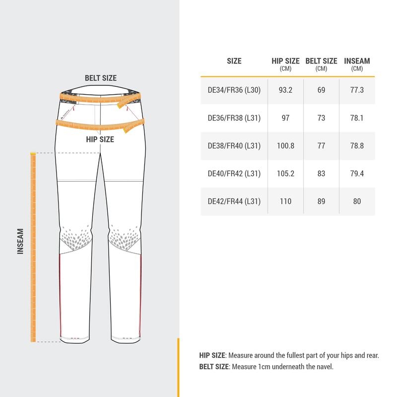 Wanderhose Bergwandern MH500 Damen grün