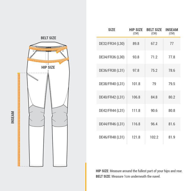 Wanderhose Bergwandern MH500 Damen grün