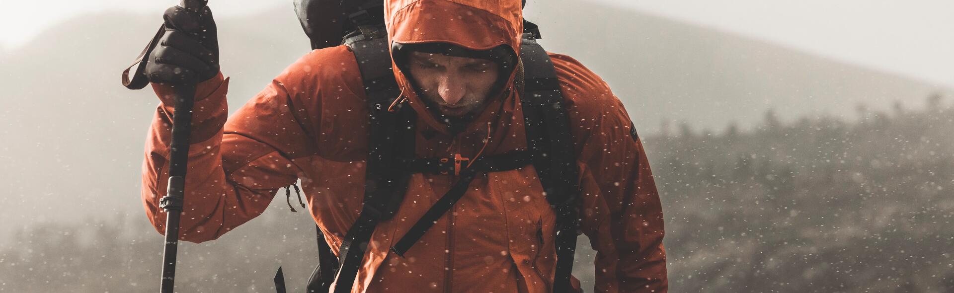 trek sous la pluie