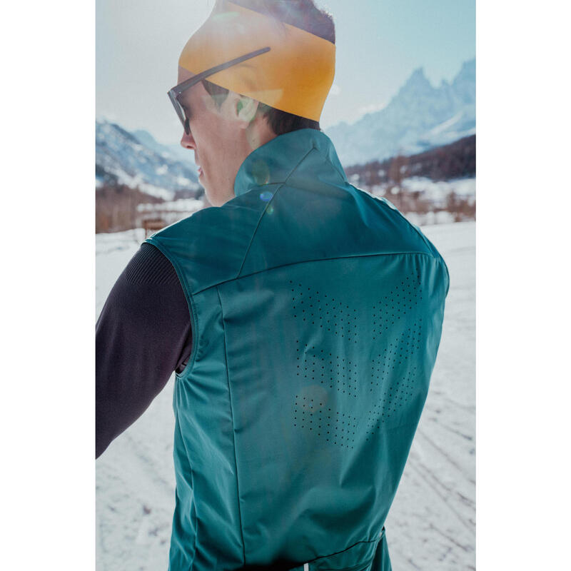 GILET DE SKI DE FOND 500 HOMME - VERT