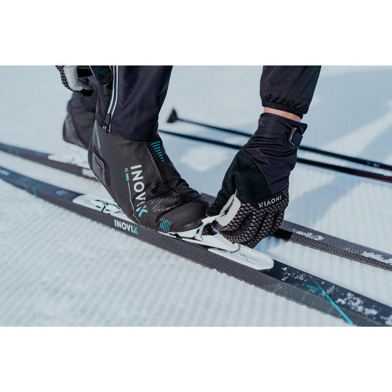 Ski de fundo clássico 900 com peles Arco MEDIUM + Fixação Rottefella Xcelerator
