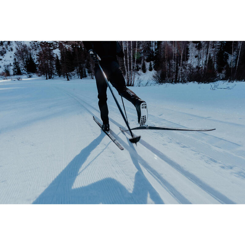 Ski de fond classique 900 à peaux cambre MEDIUM + Fixation Rottefella Xcelerator