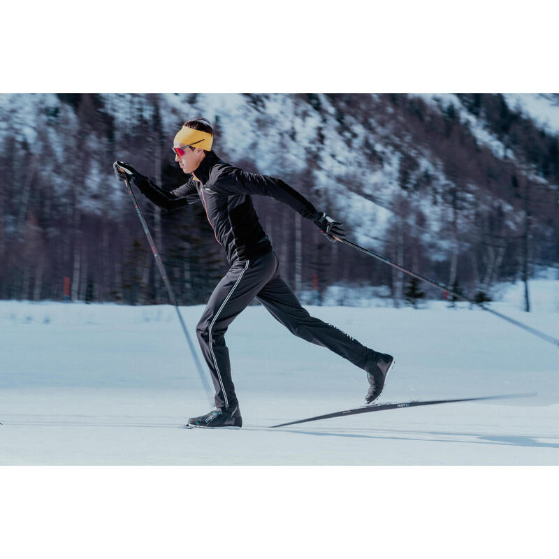 Surpantalon de ski de fond noir XC S OVERP 900 - Homme
