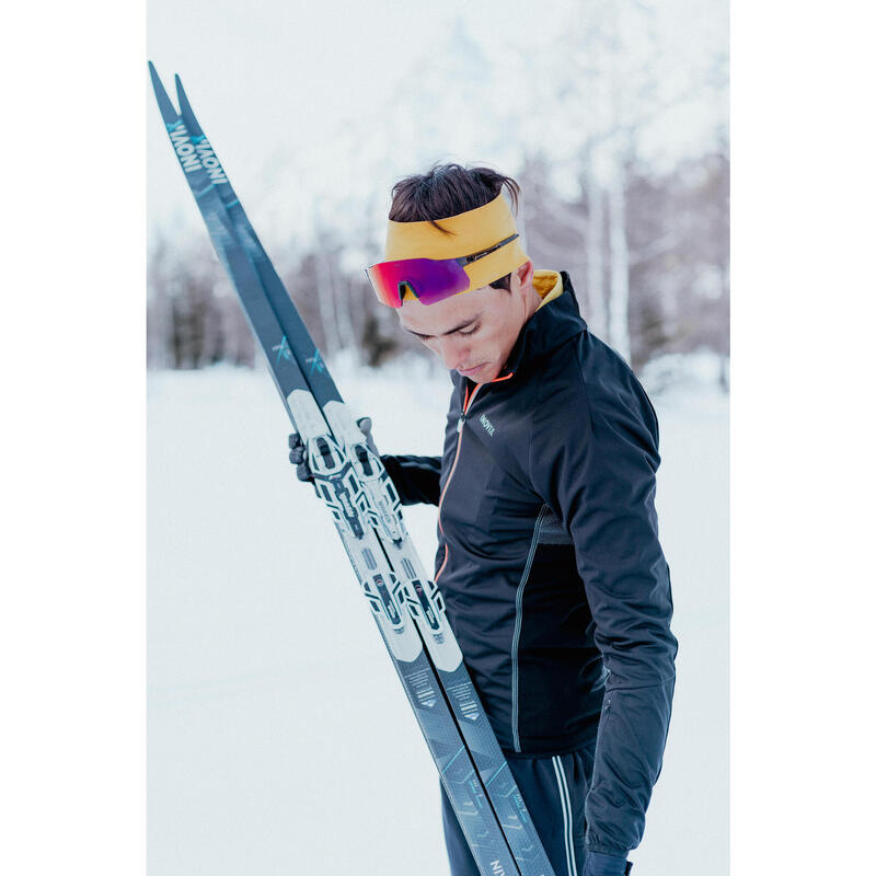 Ski de fond classique 900 à peaux cambre HARD + Fixation Rottefella Xcelerator