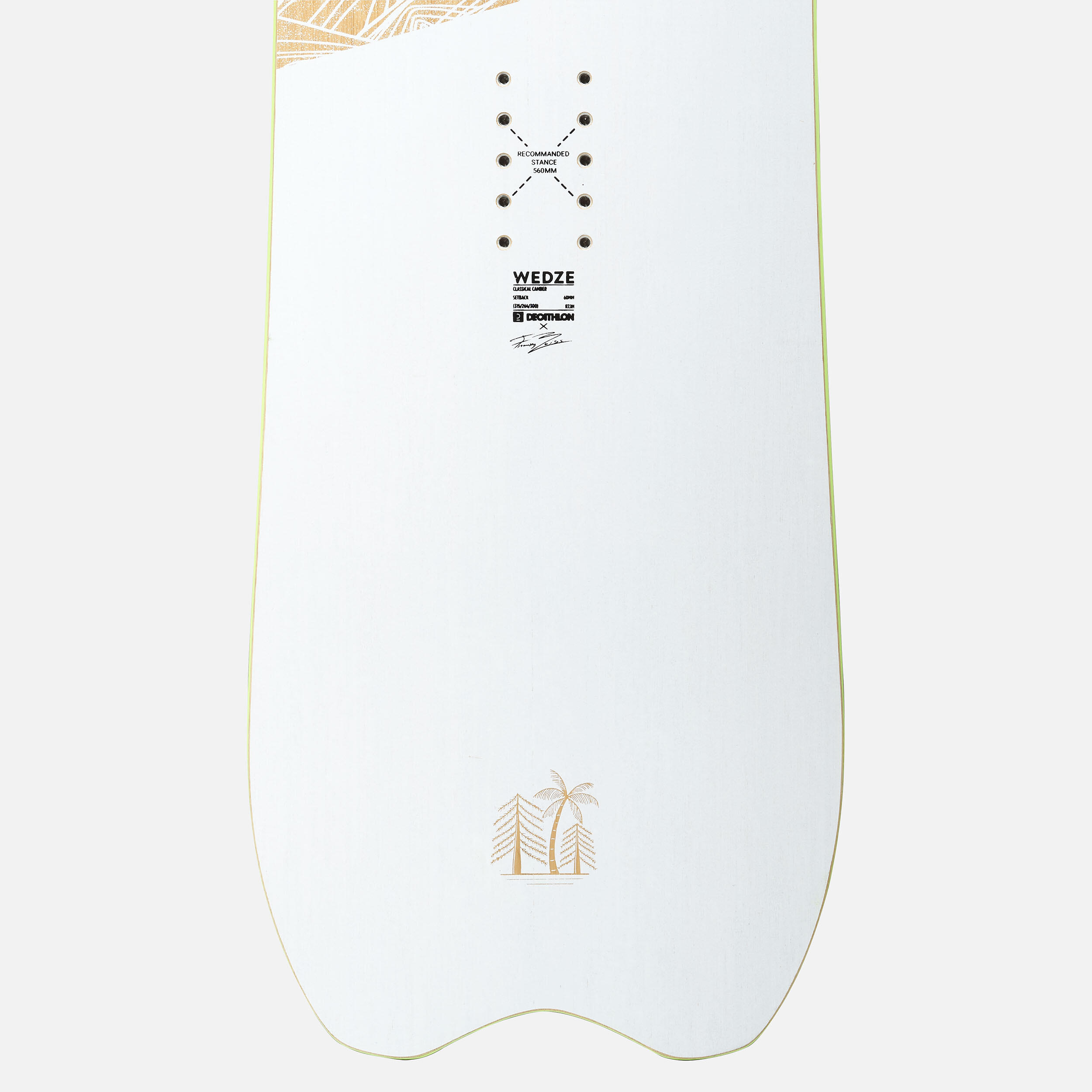 Unisex All Mountain/Powder Snowboard - LANDSCAPE wood 8/11