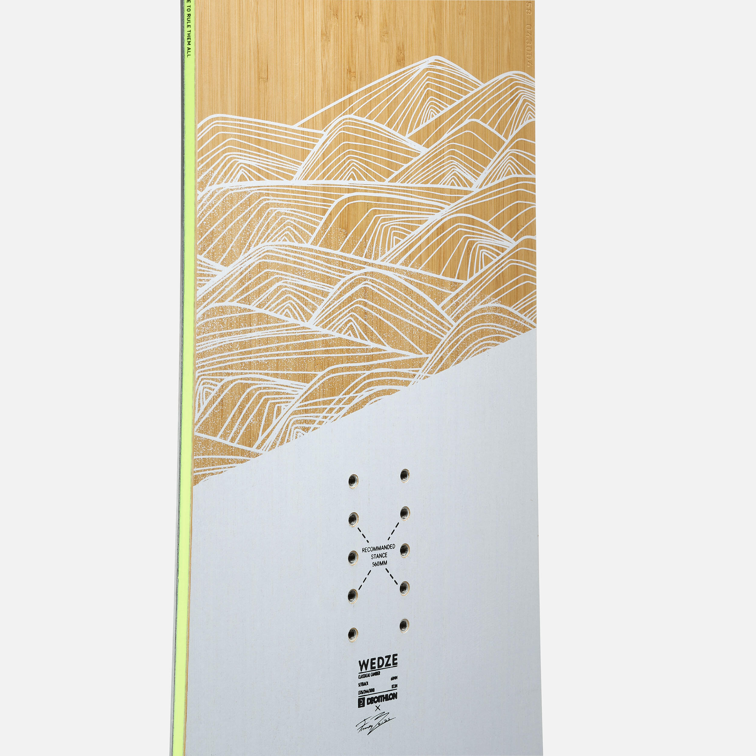 Unisex All Mountain/Powder Snowboard - LANDSCAPE wood 6/11