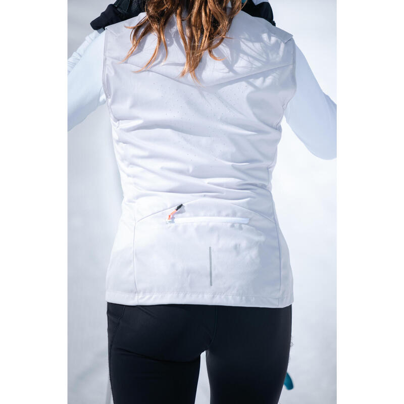 Gilet sci di fondo donna XC S500 bianco