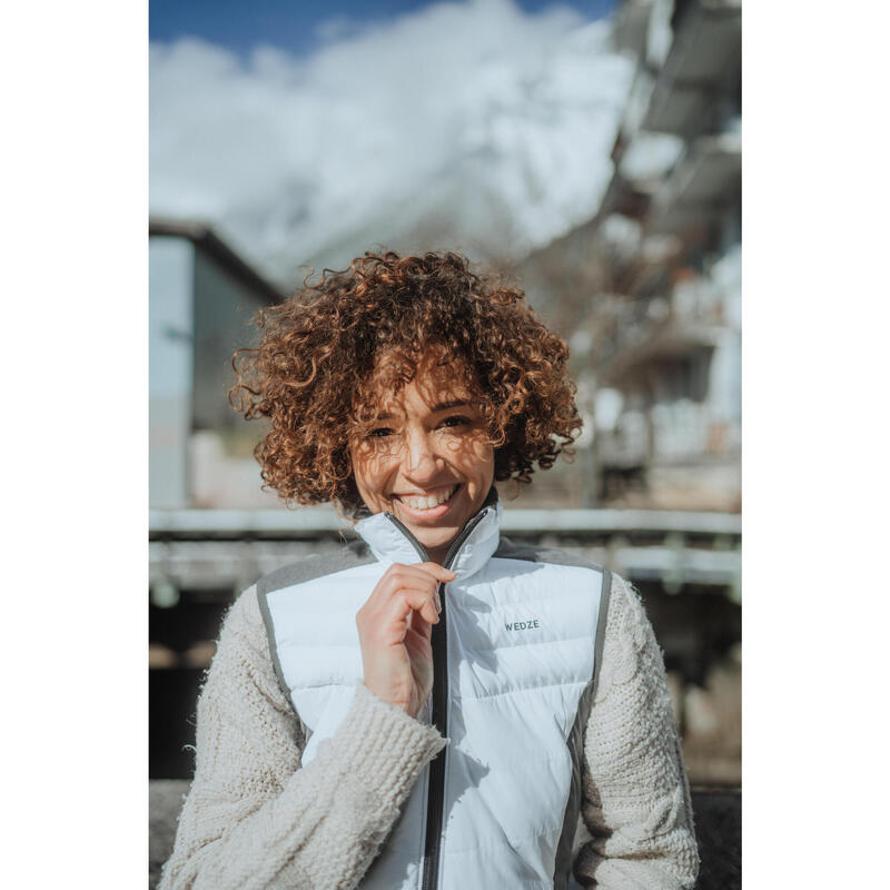 Veste sans manche Femme - 500 blanc et gris