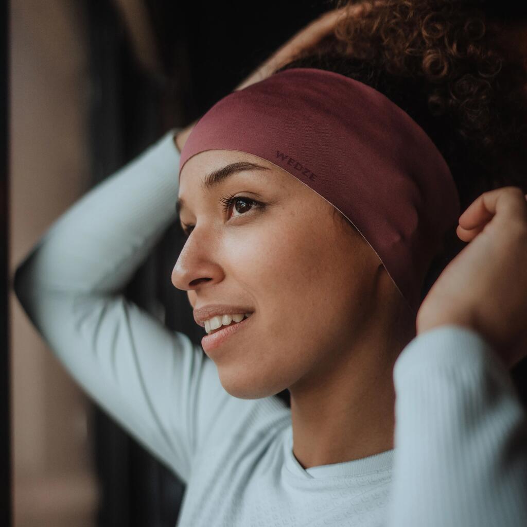 Adults' Cross-Country Skiing Lightweight Headband XCS 900 - Lilac