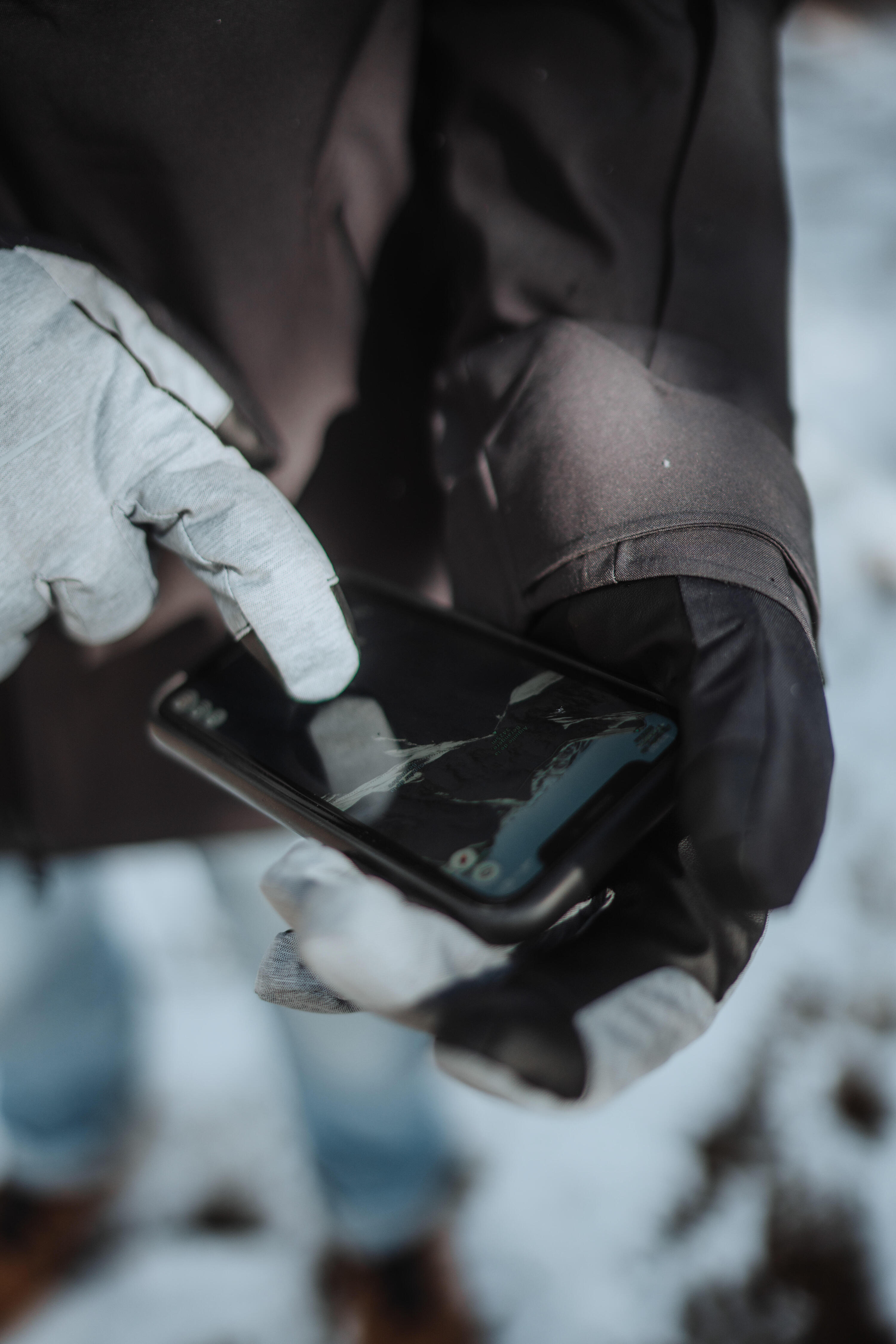 Gants de ski – 100 gris/noir 9/9