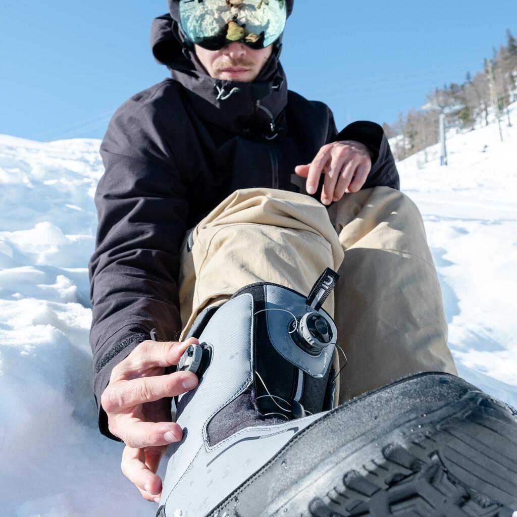 Double wheel snowboard boots, rigid flex - Allroad 900 Grey