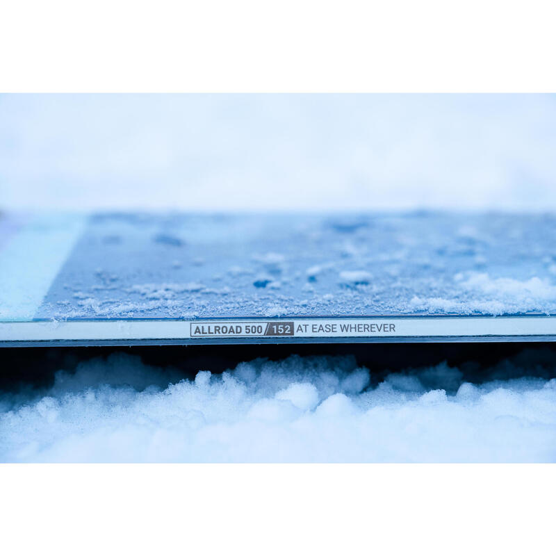 Placă Snowboard Allroad 500 All mountain & freeride Alb/Albastru Damă