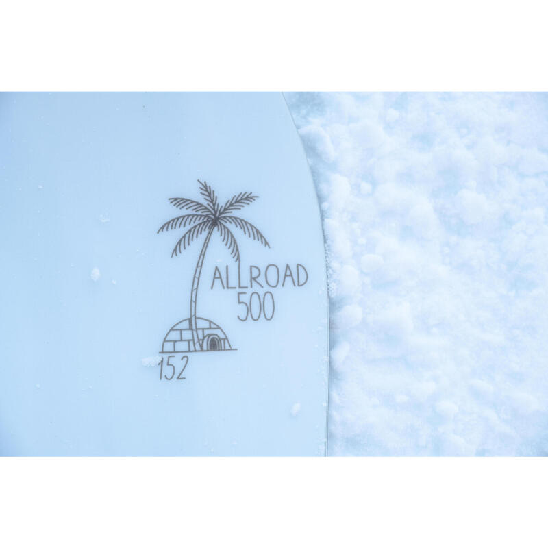 Placă Snowboard Allroad 500 All mountain & freeride Alb/Albastru Damă