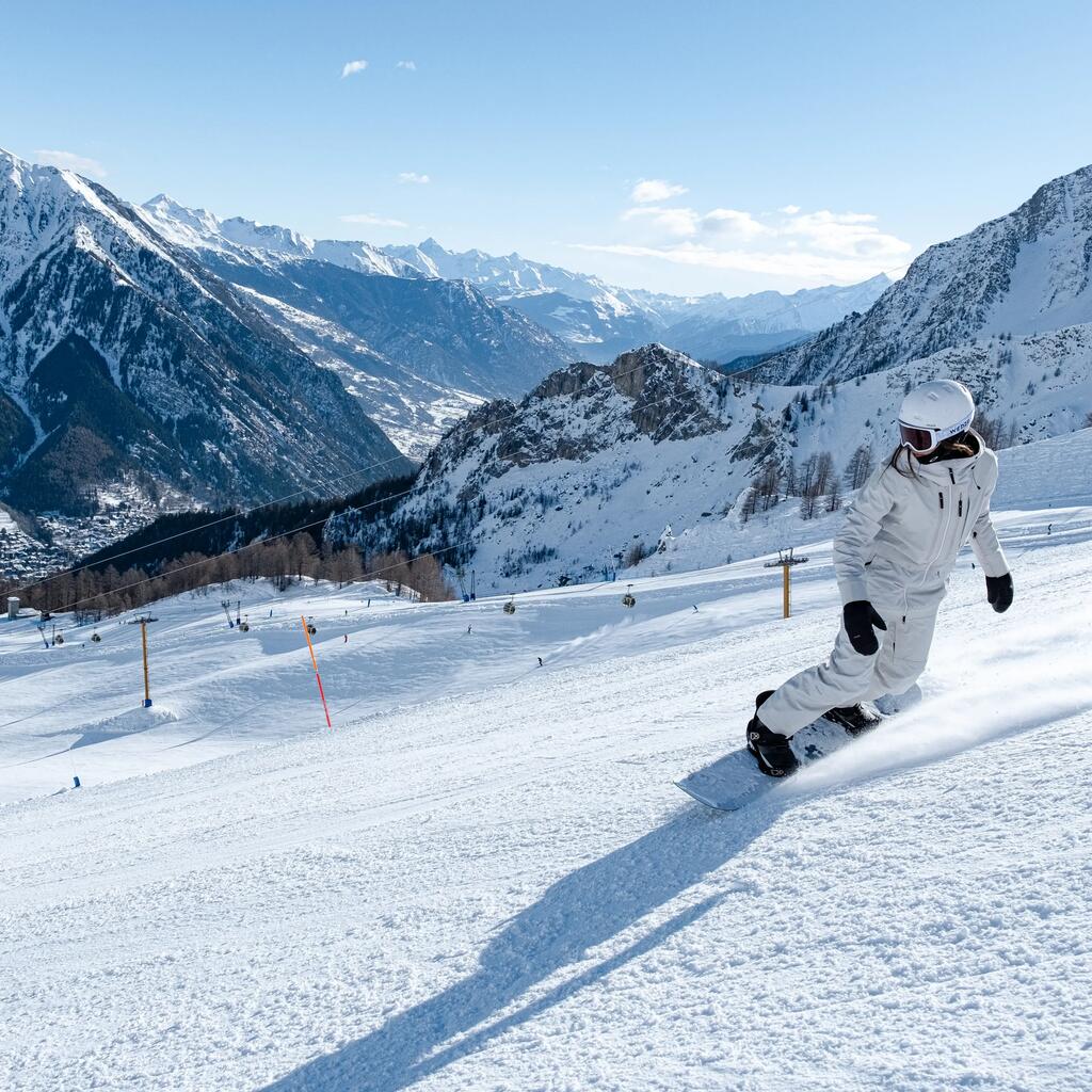 Γυναικείο ανθεκτικό μπουφάν Snowboard 3-σε-1 - SNB 900 - Μπεζ