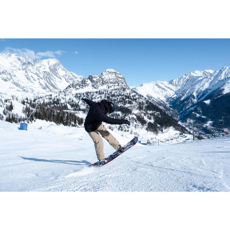 Pantalon Impermeabil Snowboard SNB 500 Bej Bărbați