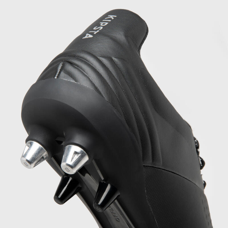 Chuteiras de Rugby Híbridas Adulto Advance R500 SG Preto