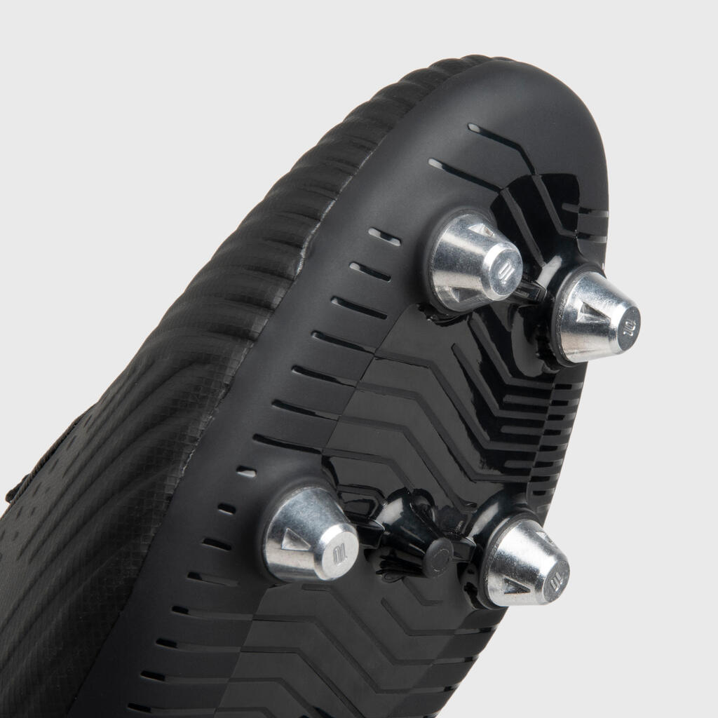 Pánska obuv na ragby Advance R500 SG klzký povrch čierna