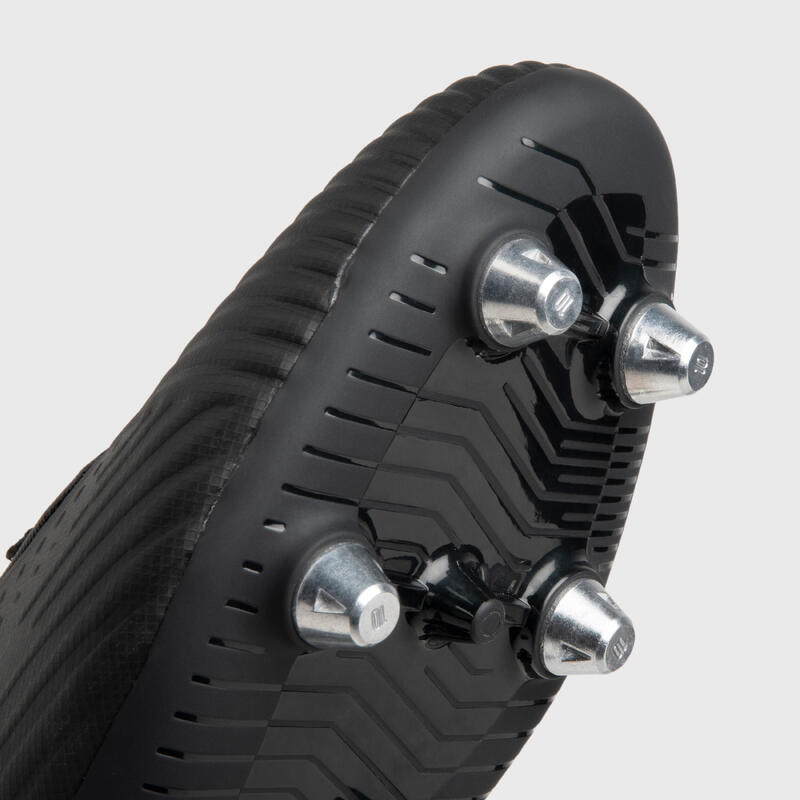 Chuteiras de Rugby Híbridas Adulto Advance R500 SG Preto