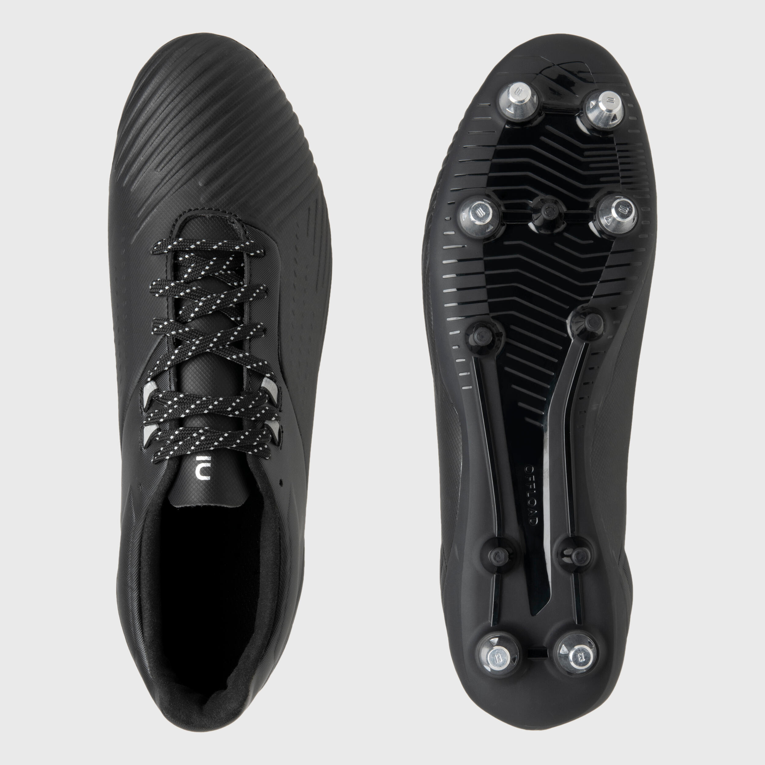 Adult Hybrid Rugby Boots Advance R500 SG - Black 3/6