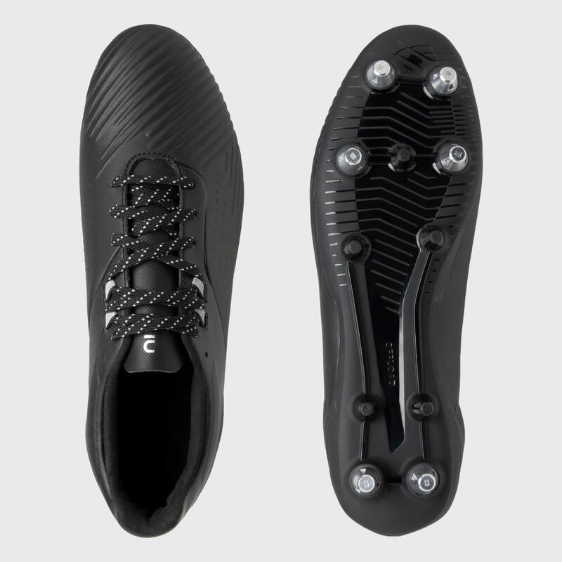 Chuteiras de Rugby Híbridas Adulto Advance R500 SG Preto