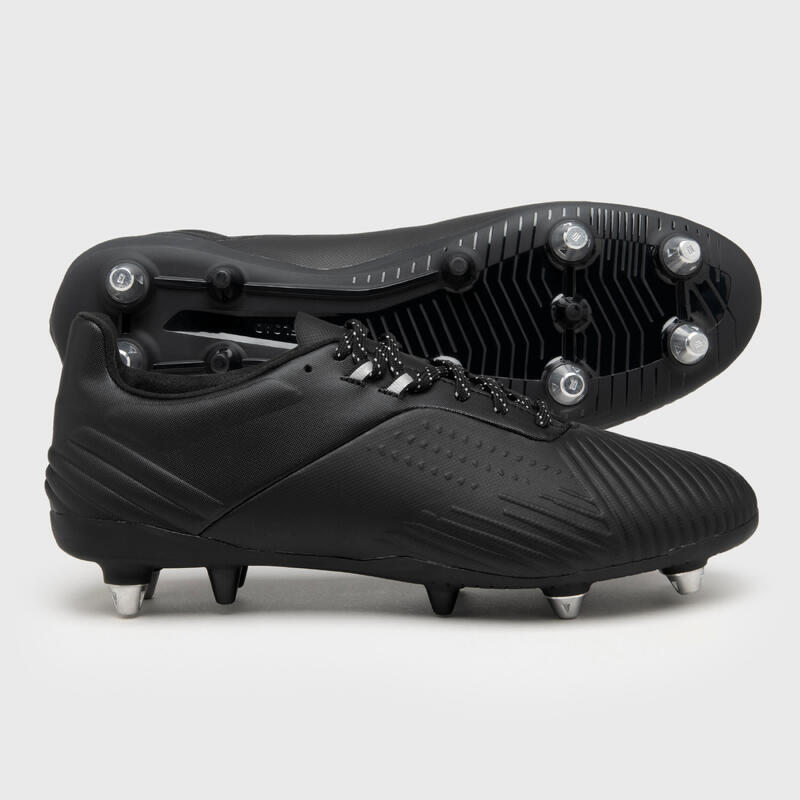 Zapatillas de rugby Híbridas Hombre - ADVANCE R500 SG negro