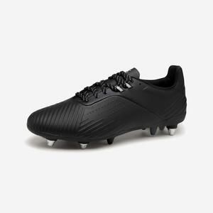 Botas de rugby tacos híbridos Adulto - Advance R500 SG negro