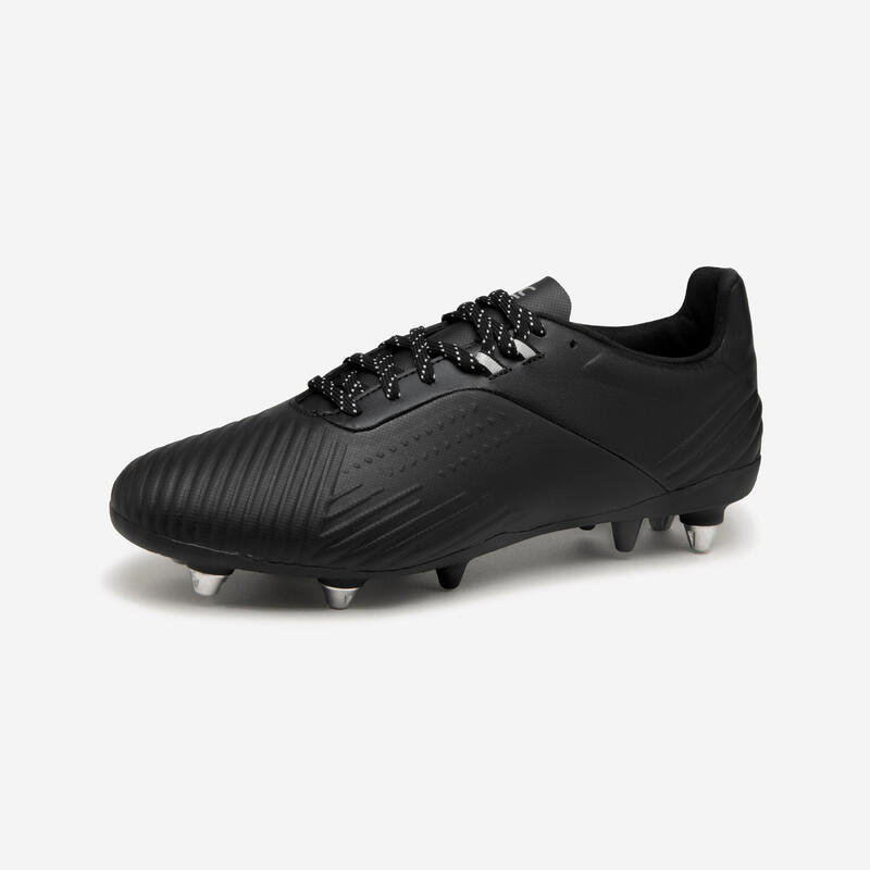 Botas de rugby hierba Hombre - ADVANCE R500 SG negro