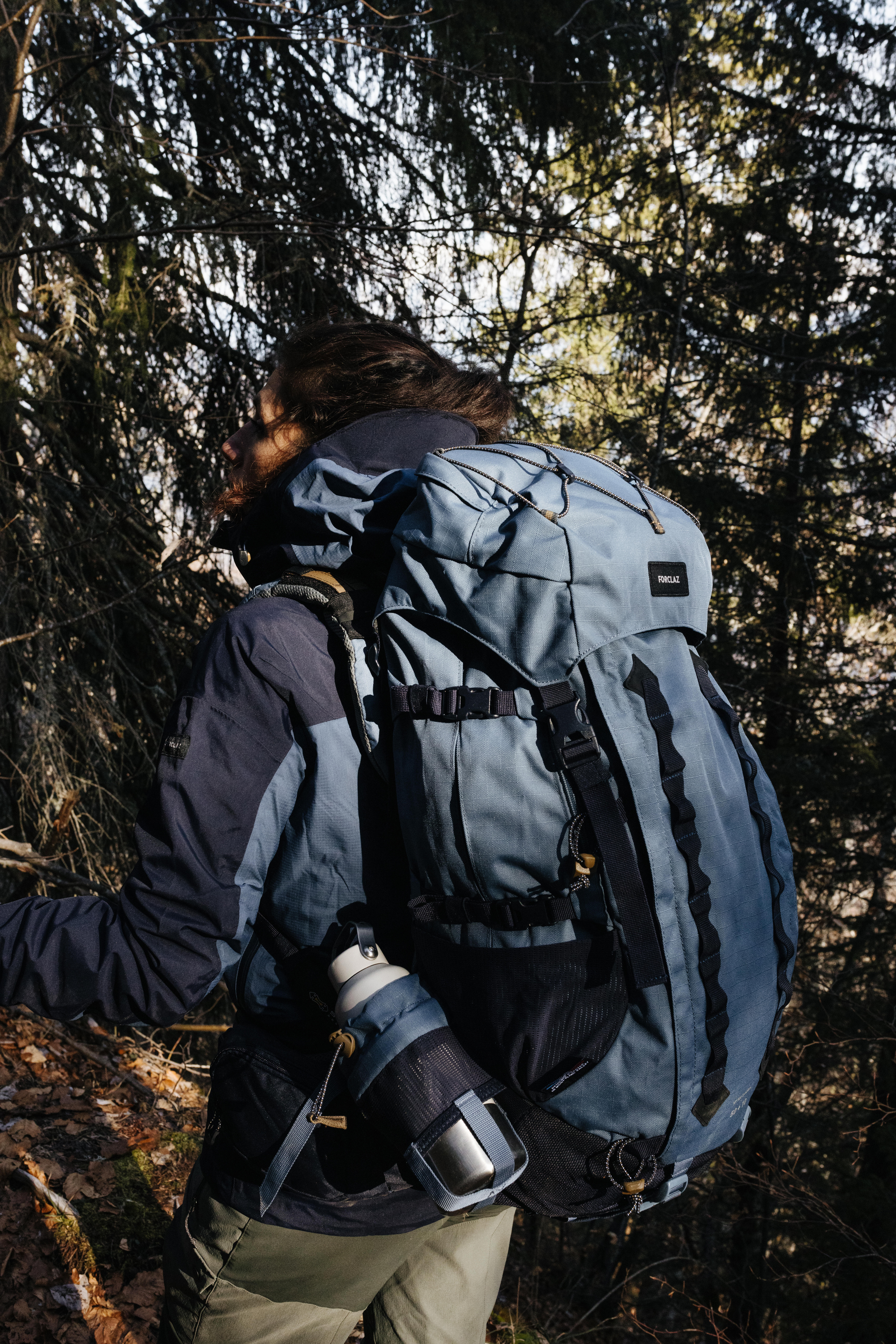 Women's Hiking Backpack 50 L +10 L - MT 900 - Blue-grey - Forclaz