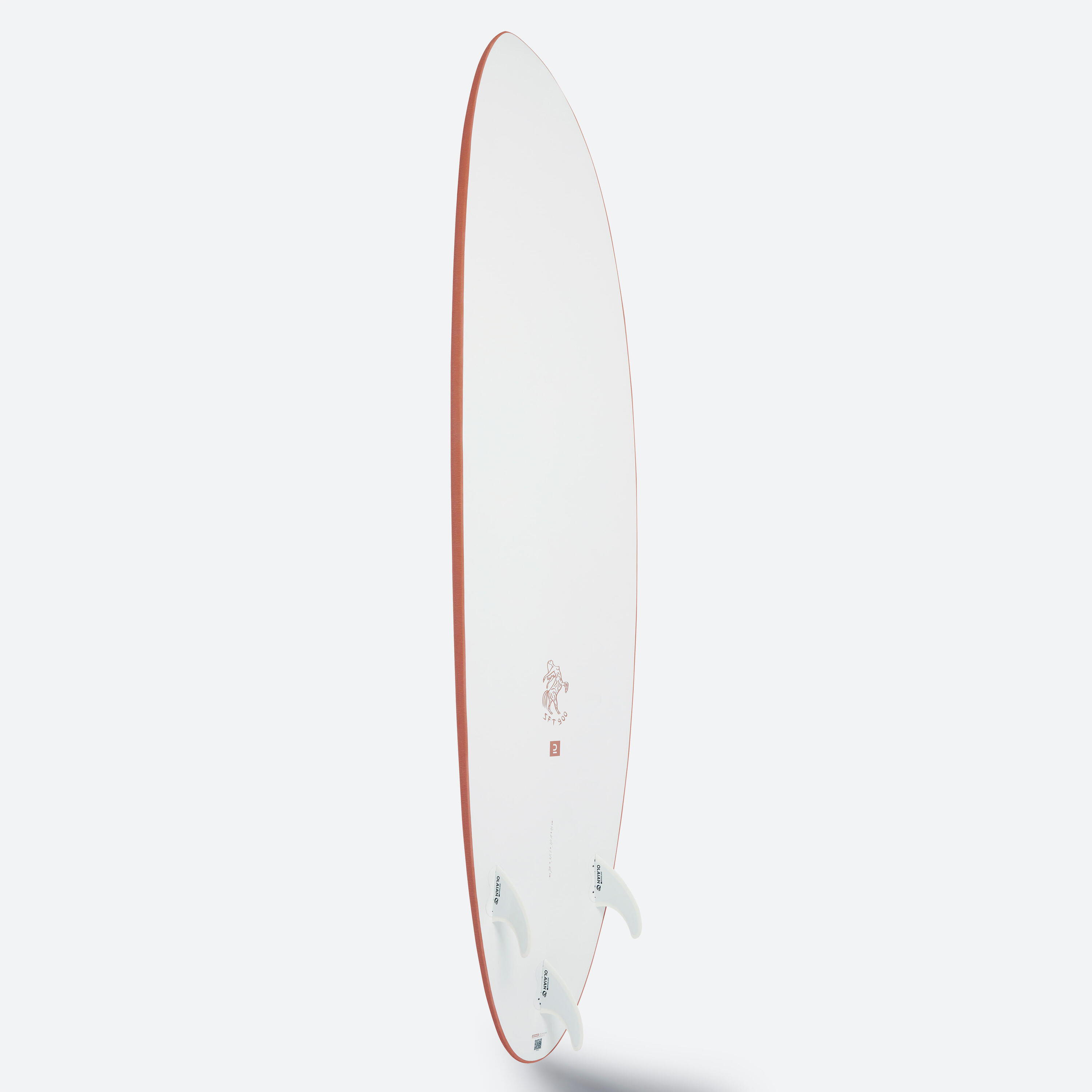 Surfboard 900 Epoxy Soft 7" met 3 vinnen 11/12