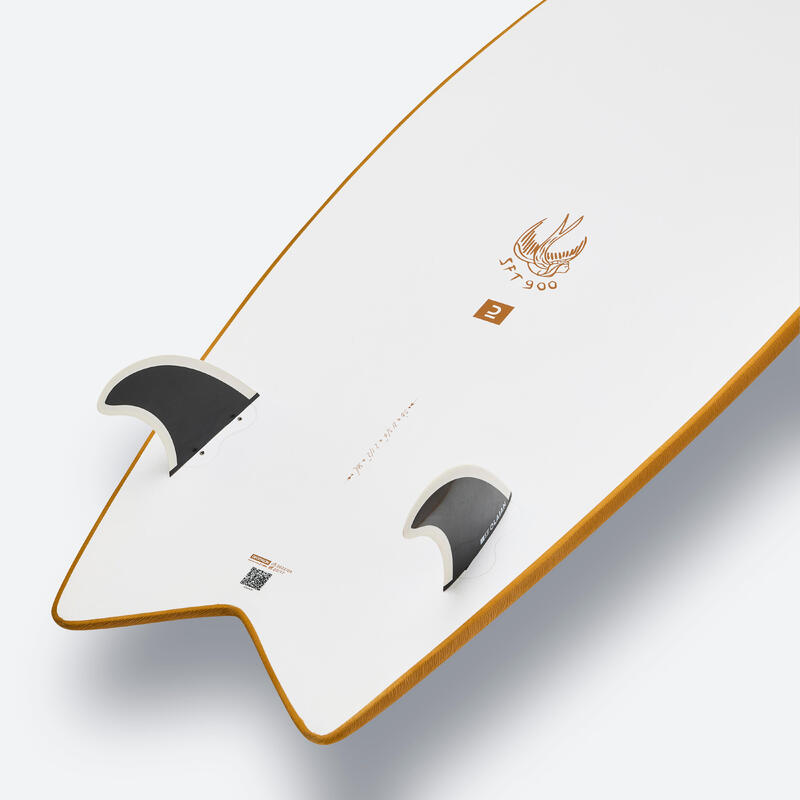 Deska surfingowa Olaian 900 Epoxy Soft 5'6' z 2 statecznikami