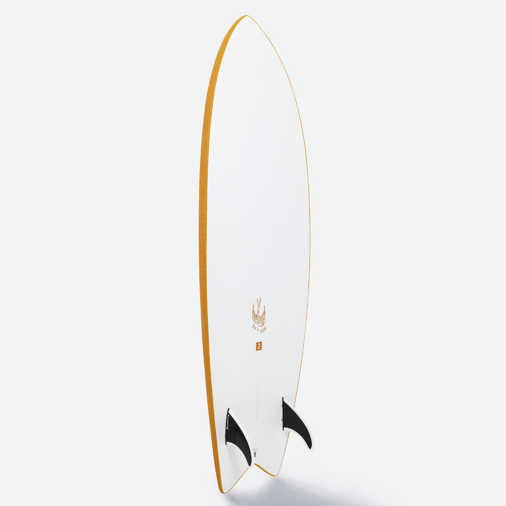 SURFBOARD 900 EPOXY SOFT 5'6 - Supplied with 2 fins