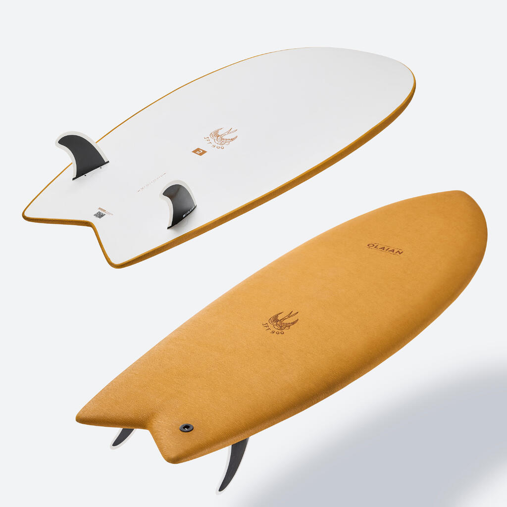 SURFBOARD 900 EPOXY SOFT 5'6 - Supplied with 2 fins