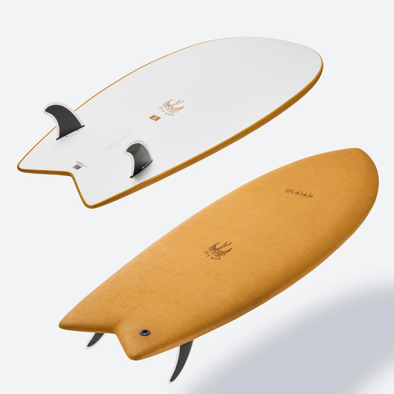 Surfboard 900 Epoxy Soft 5'6 inclusief 2 vinnen