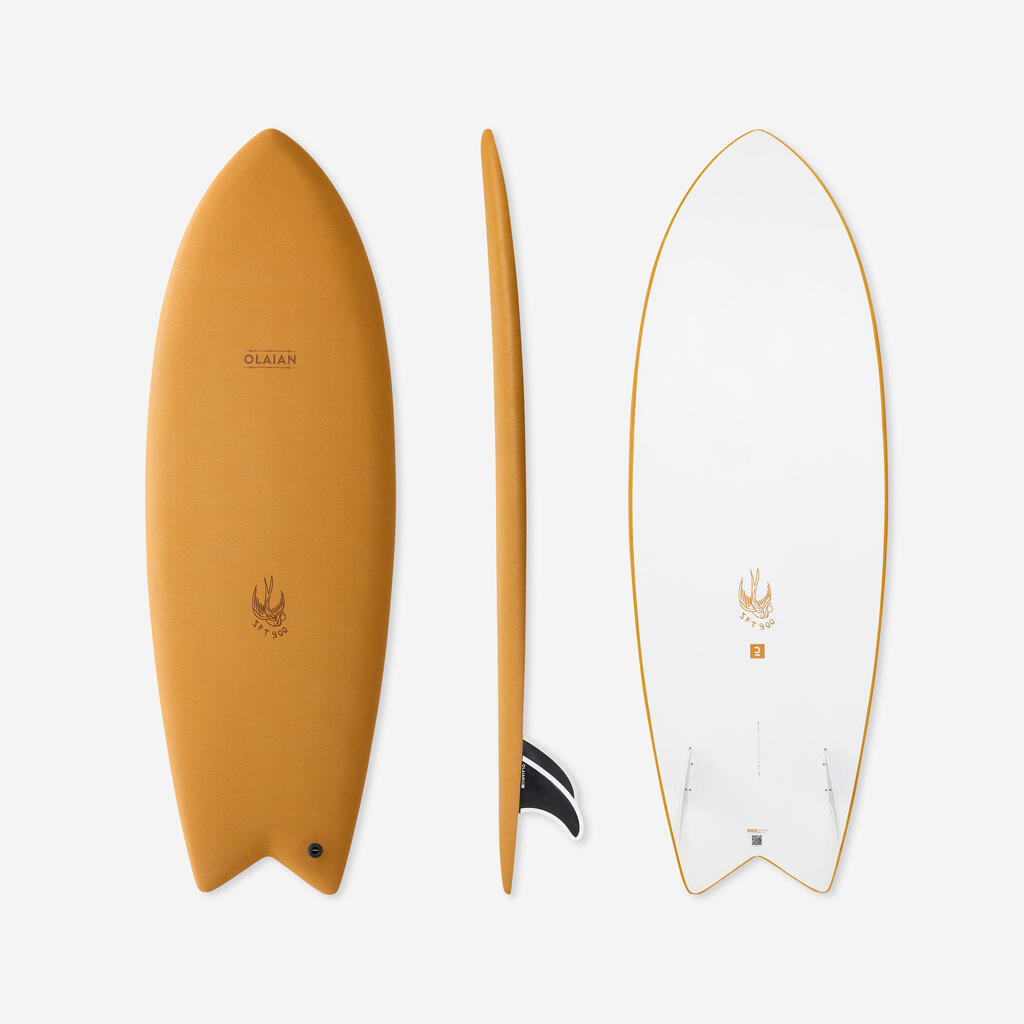 SURFBOARD 900 EPOXY SOFT 5'6 - Supplied with 2 fins