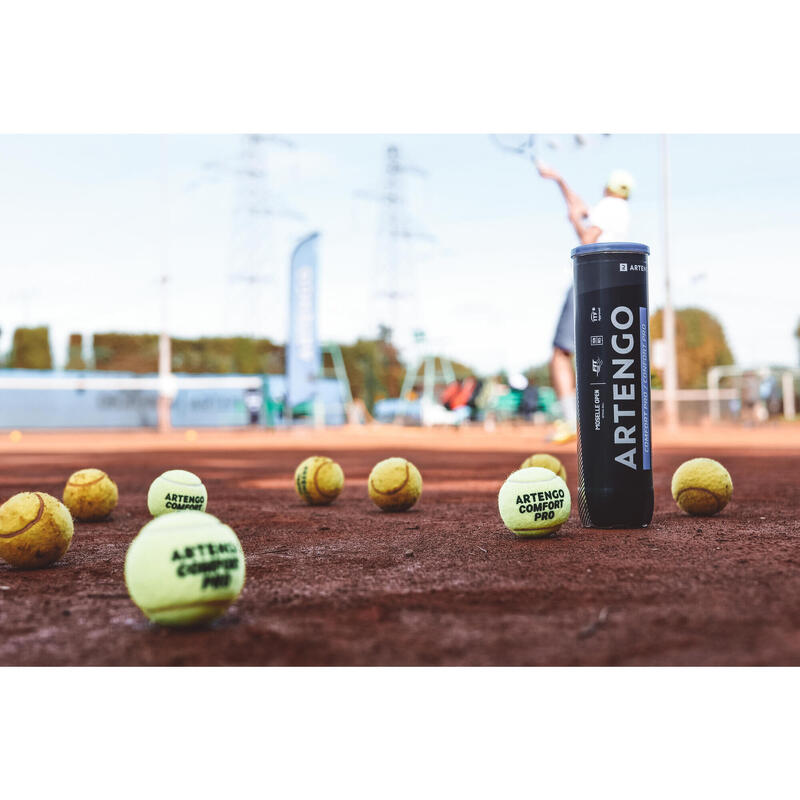 Tennisbälle ARTENGO Comfort Pro - 4er-Dose gelb