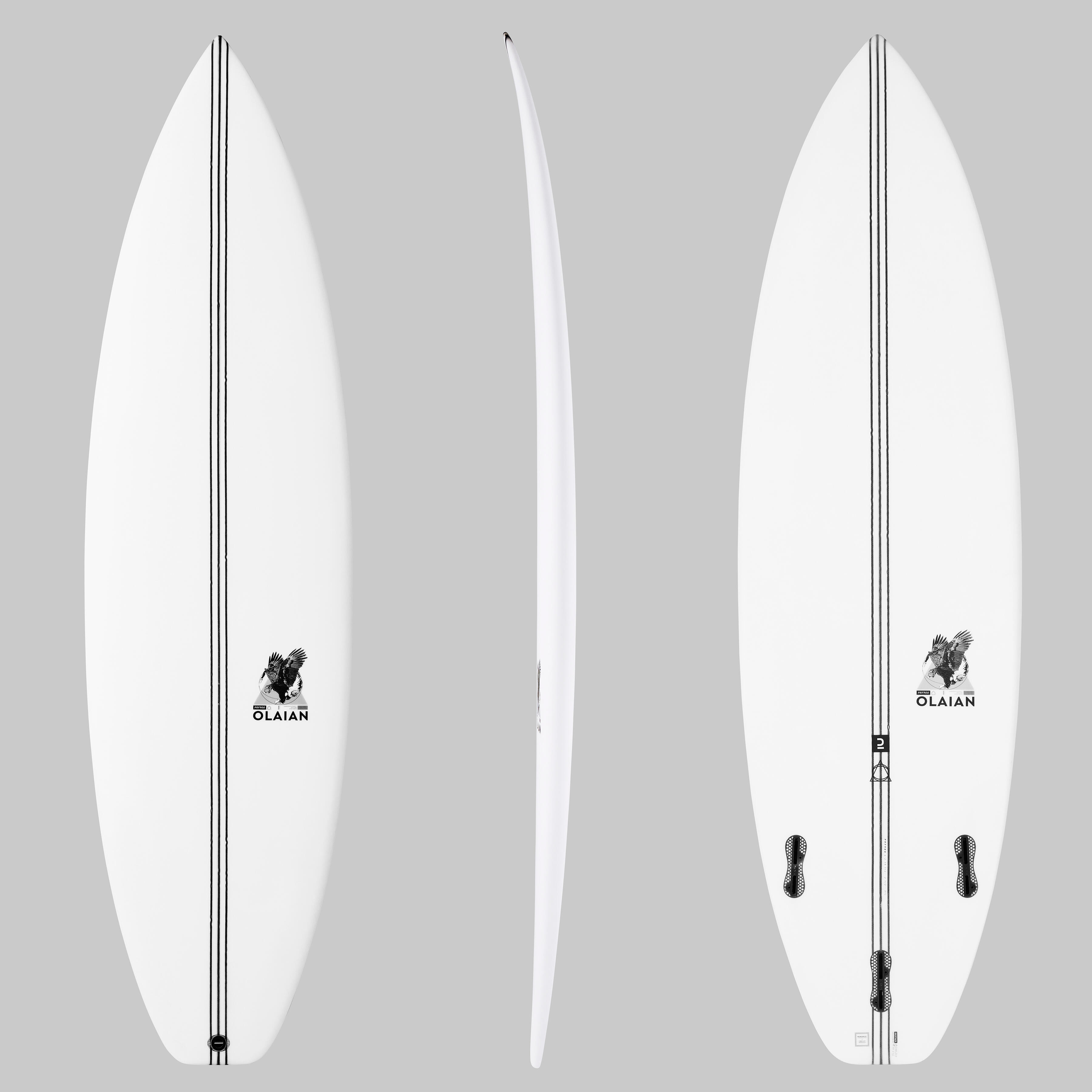 Placă shortboard 900 PERF 6’2 31 L vândută fără înotătoare. 6+2