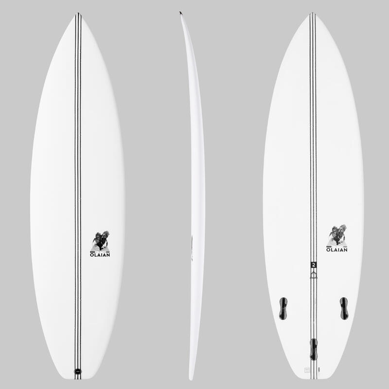 Surf shortboard 900 Perf 6'2 31 l bez ploutviček