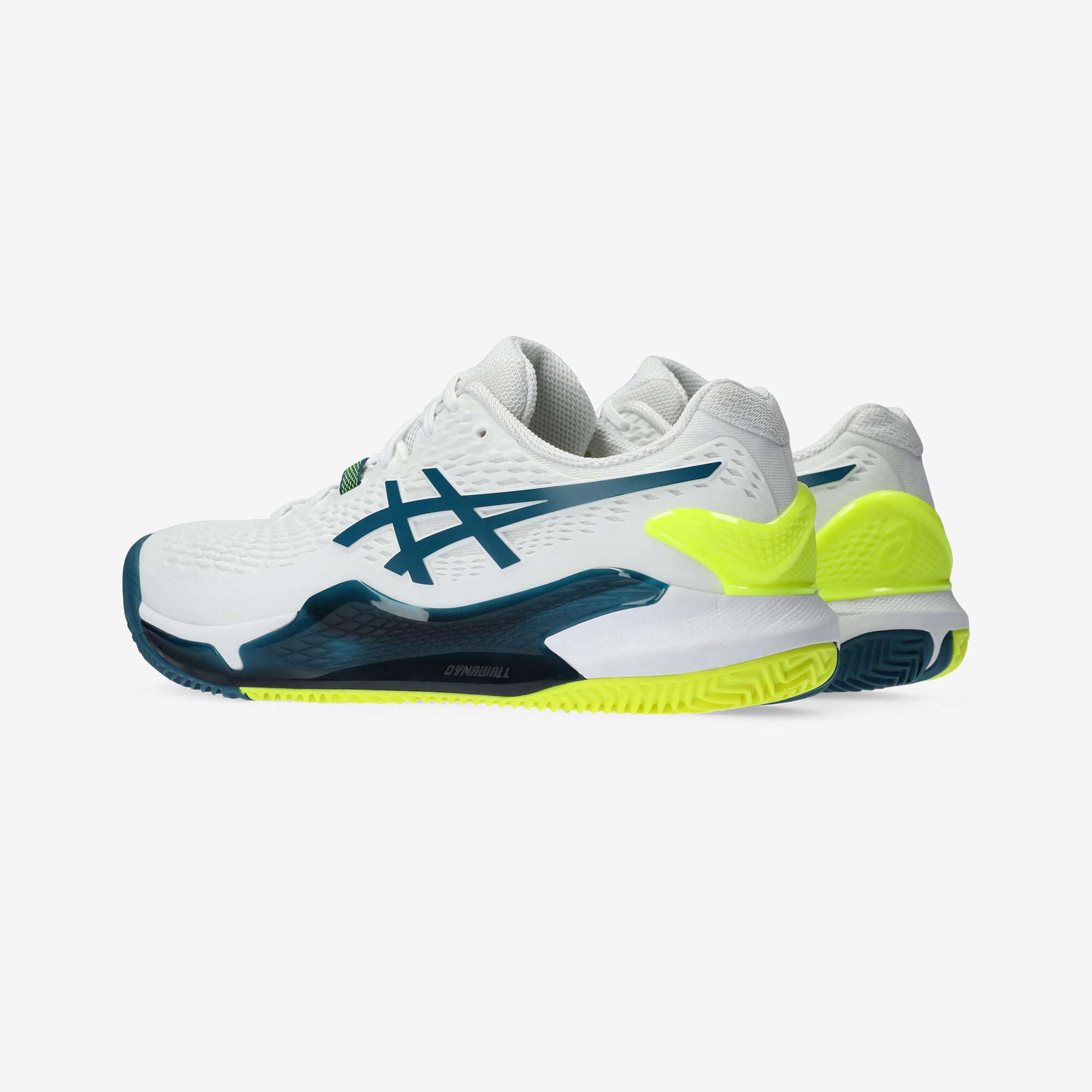 Men's Clay Court Tennis Shoes Gel Resolution 9 - White/Blue 4/7