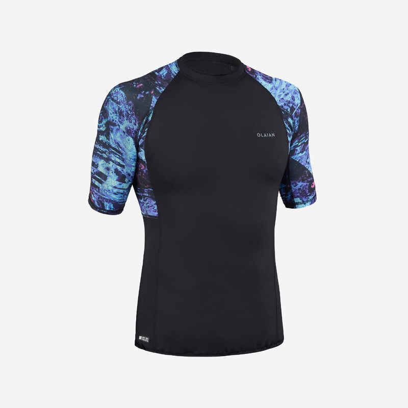 UV-Shirt Herren UV-Schutz 50+ 500 schwarz/bunt
