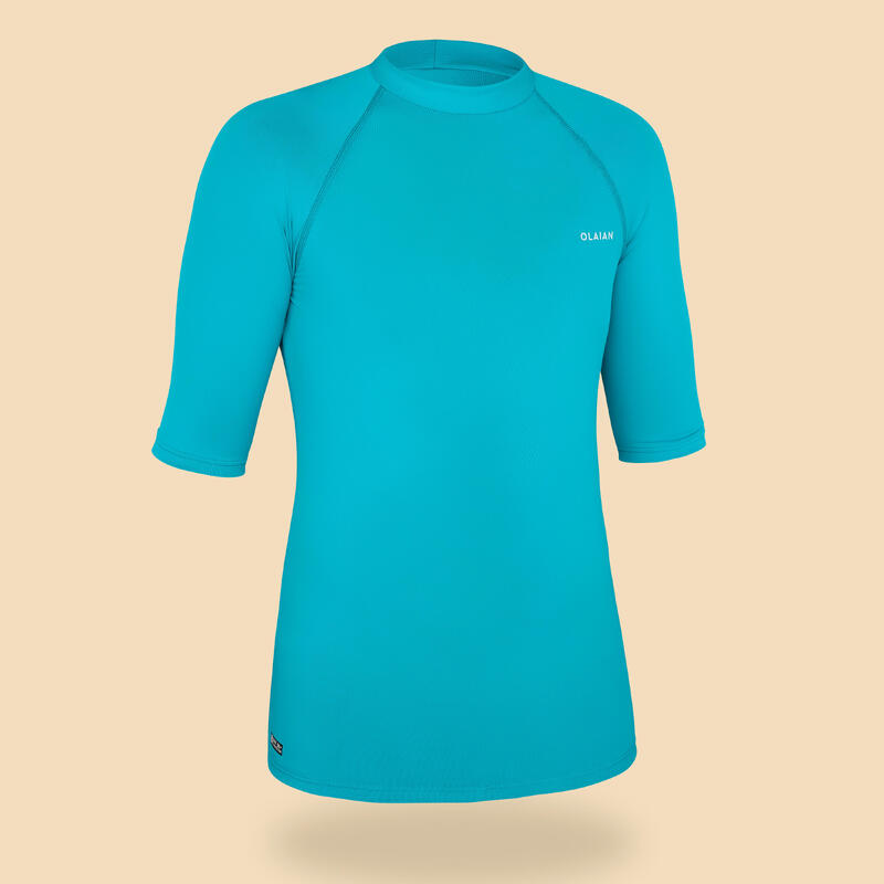 top solaire anti UV junior bleu turquoise