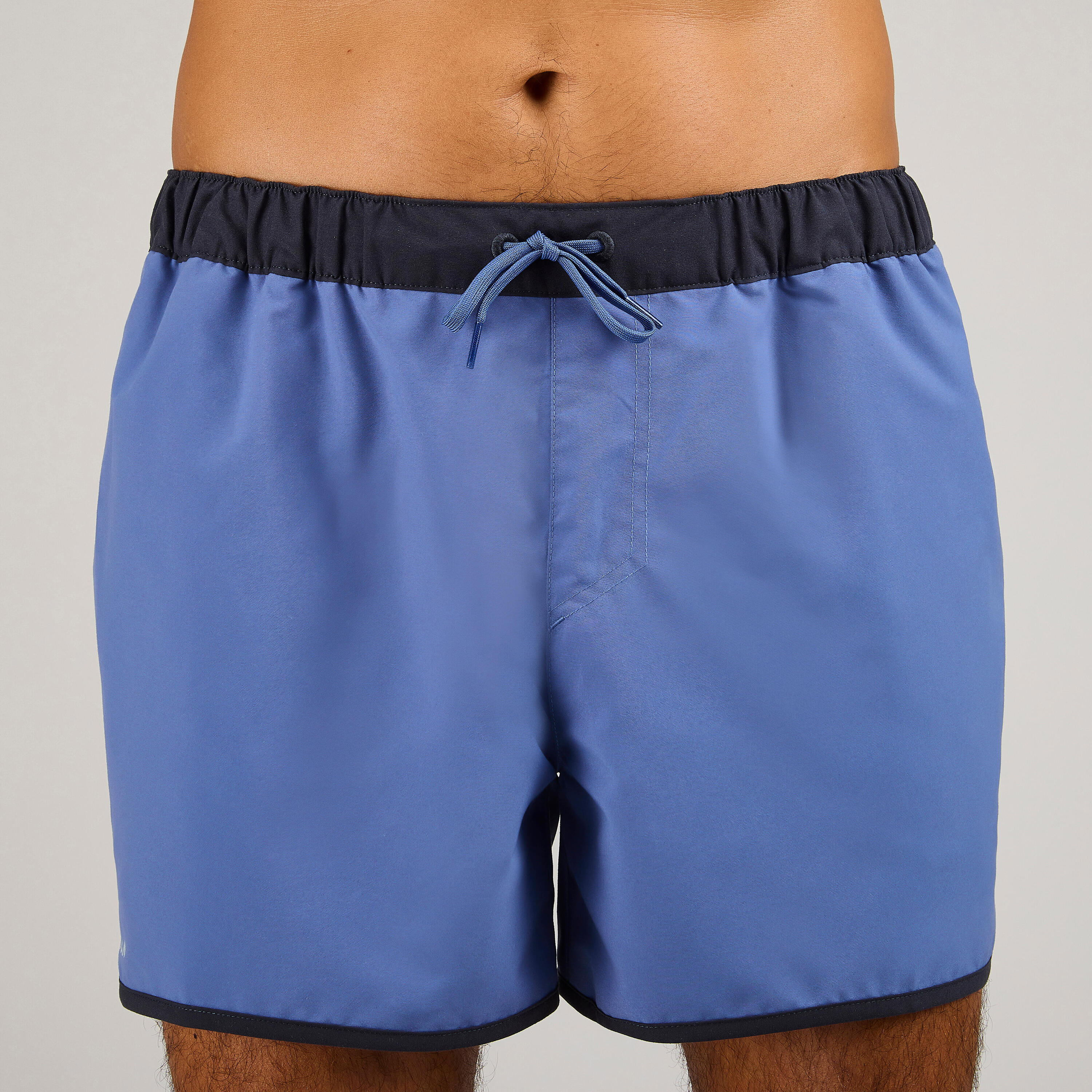 Boardshort surf 100 court short MOMO DARK BLUE 5/8