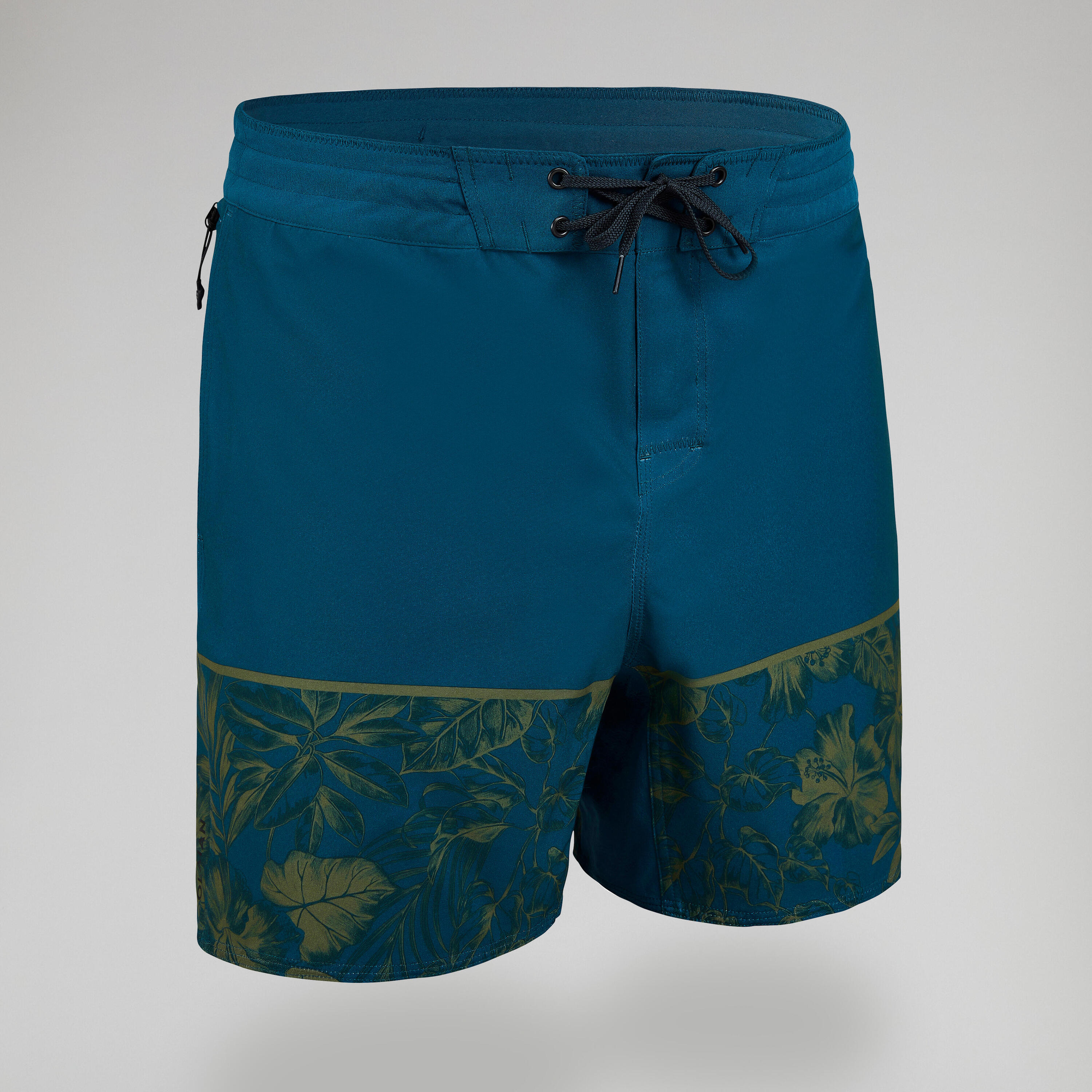 Surfing boardshorts 500 17" PIERRO TURQUOISE 1/7