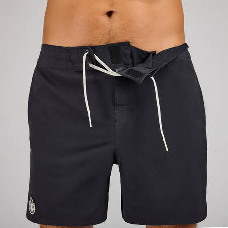 Boardshorts selancar 500 17" GOOD HITAM