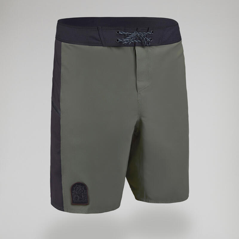 Boardshort voor surfen 500 19" ALEX kaki