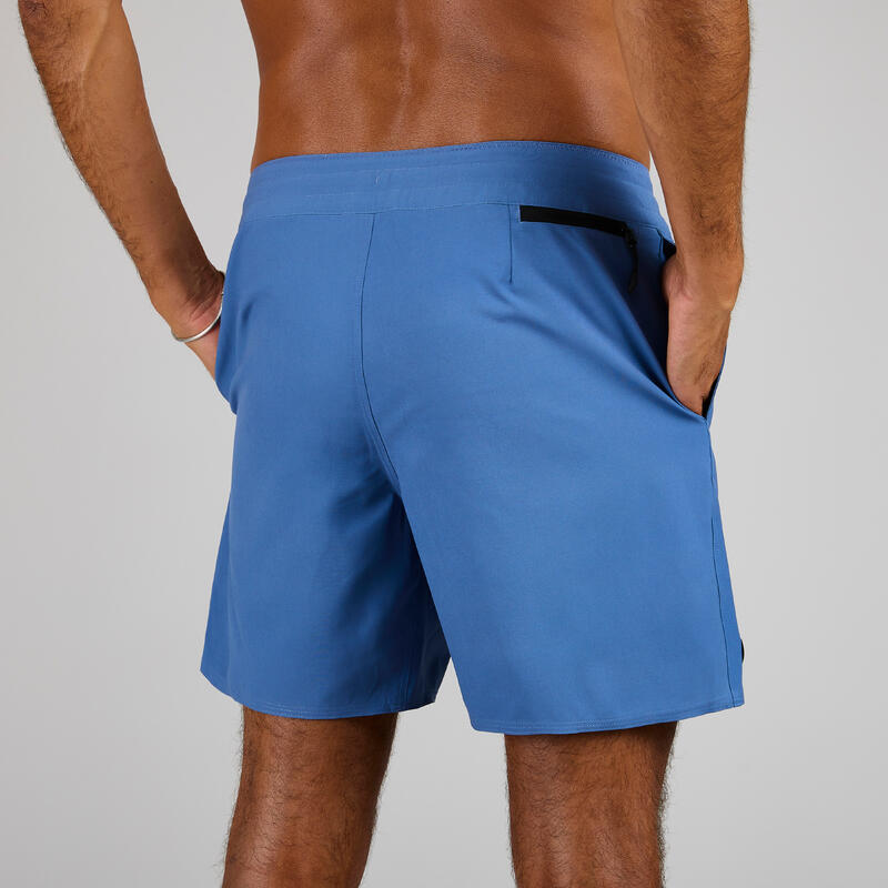OLAIAN Erkek Deniz Şortu / Boardshort - 17&quot; - Mavi - 500 QB8053