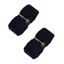 BADMINTON TOWEL GRIP x 2 BLACK